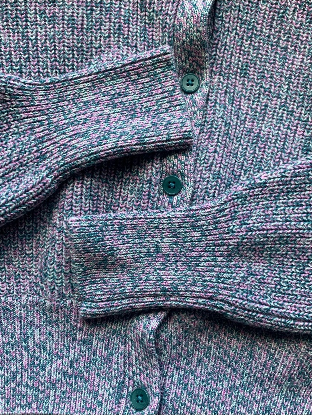 Aritzia Wilfred Nora merino wool Purple Speckled Button Cardigan - Picture 3 of 5